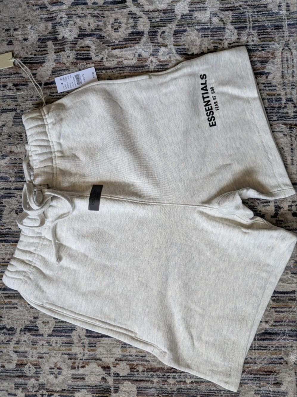 Fear of God ESSENTIALS Fleece Sweatpants Light Oatmeal XS NWT